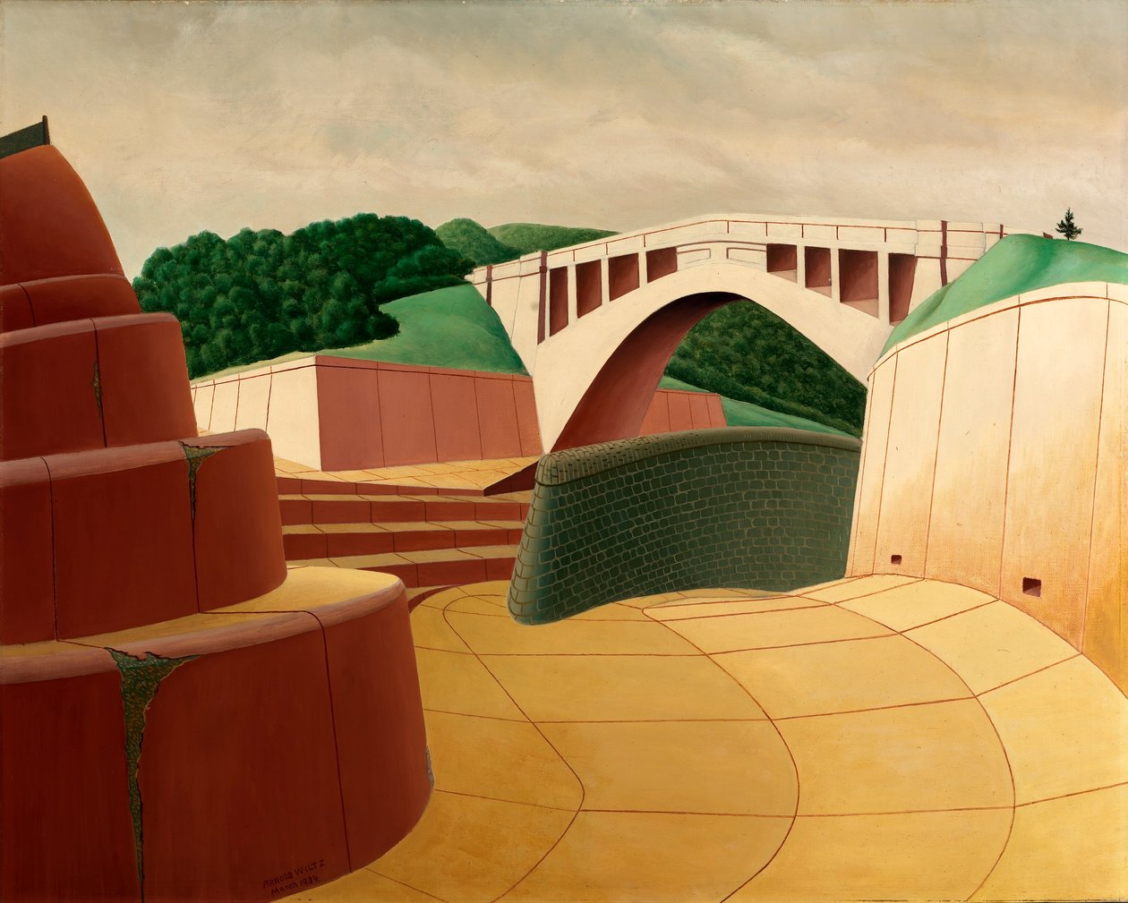 Overlaat, Ashokan Dam door Arnold Wiltz