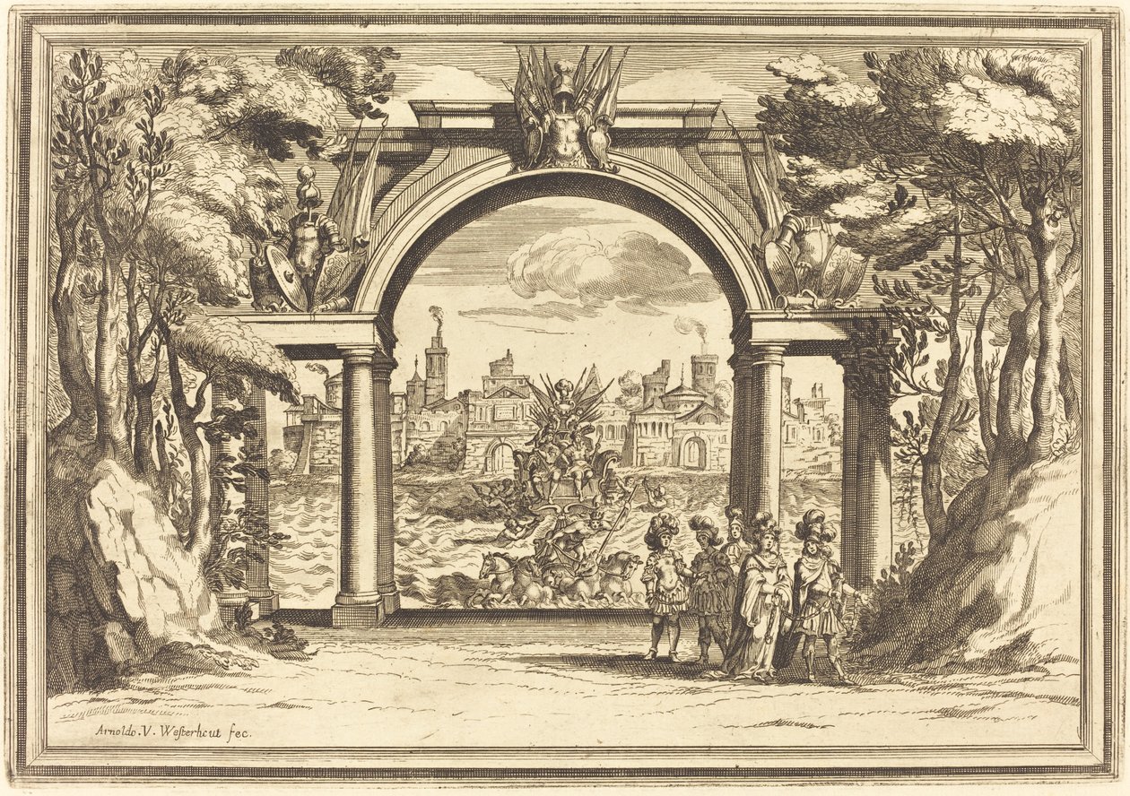 Il Greco in Troia: Plaat 1 door Arnold von Westerhout
