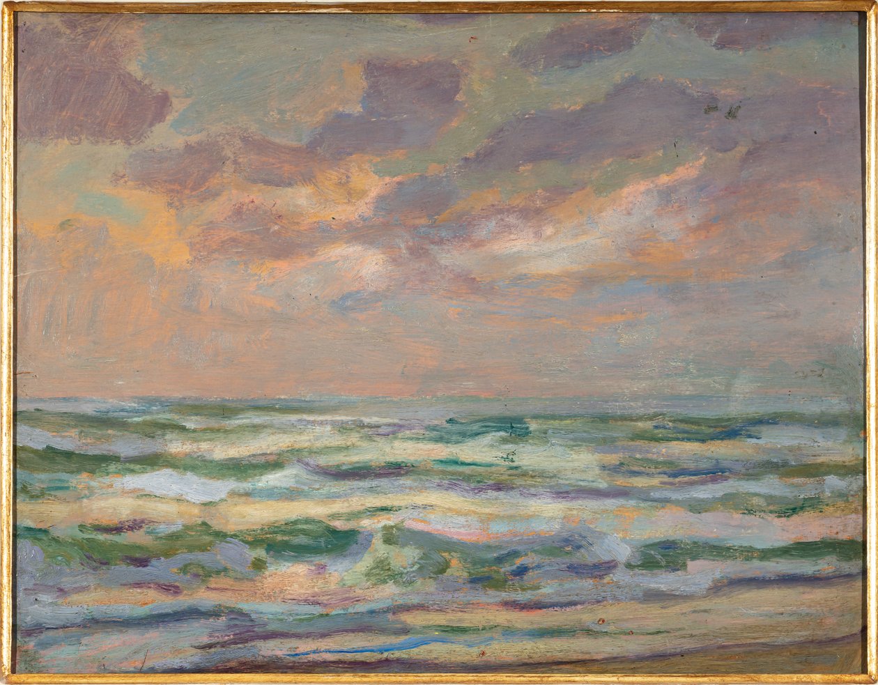 Marina, ca. 1910 (olieverfschilderij) door Aroldo Bonzagni