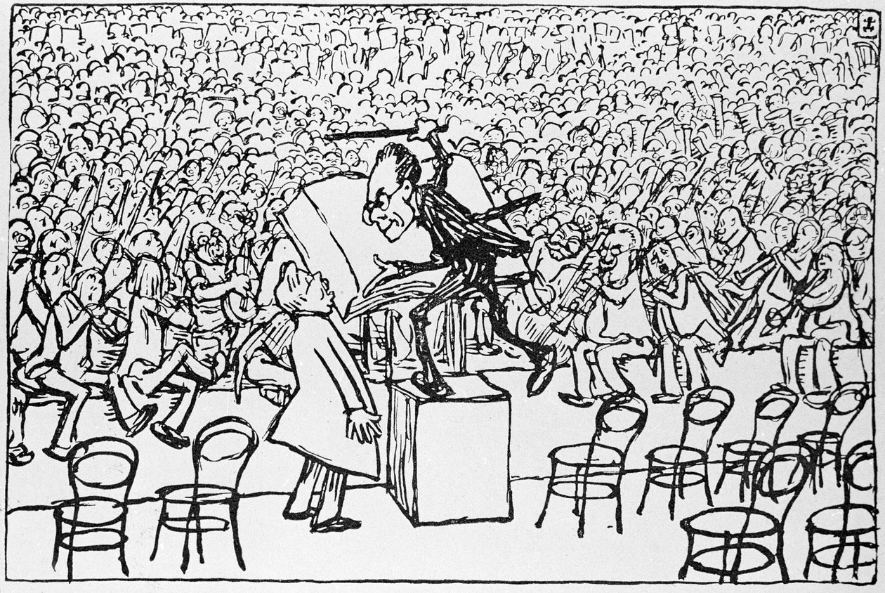 Gustav Mahler dirigeert, uit 
