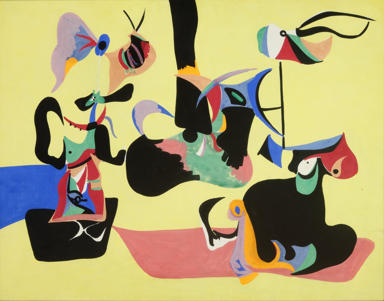 Tuin in Sotsji door Arshile Gorky