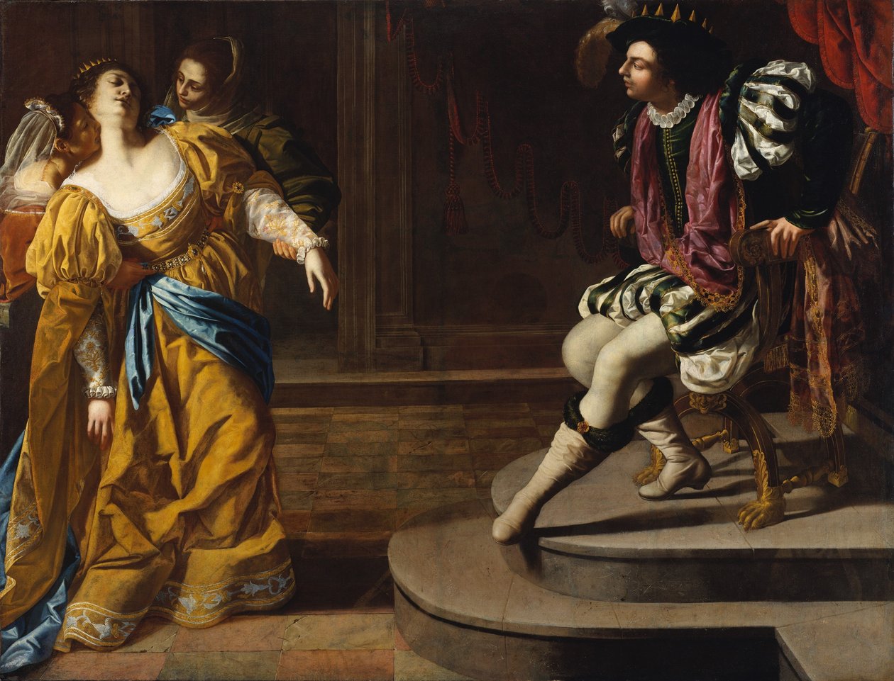 Ester en Assuero door Artemisia Gentileschi