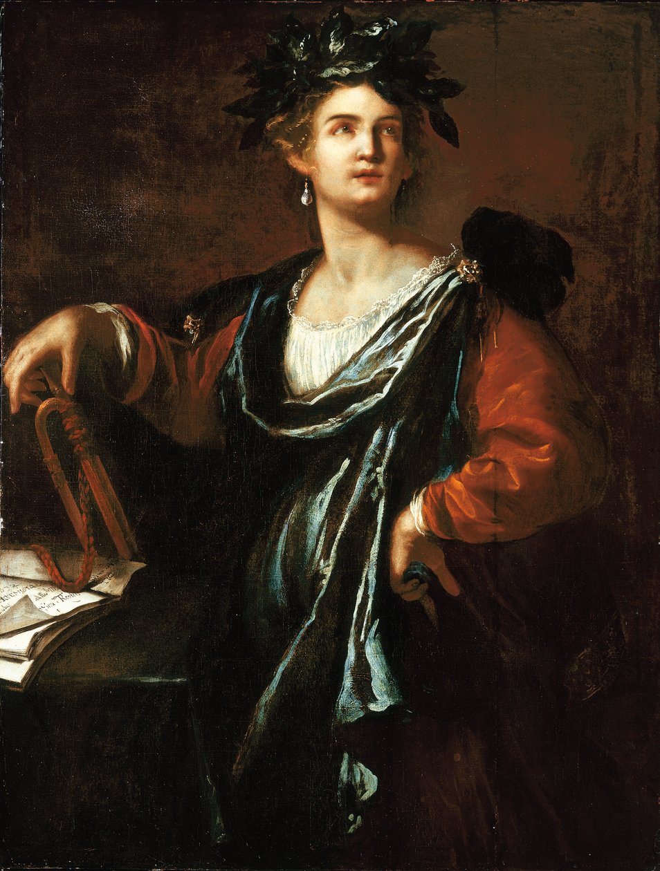 Clio: de muze van de geschiedenis, 1632 door Artemisia Gentileschi