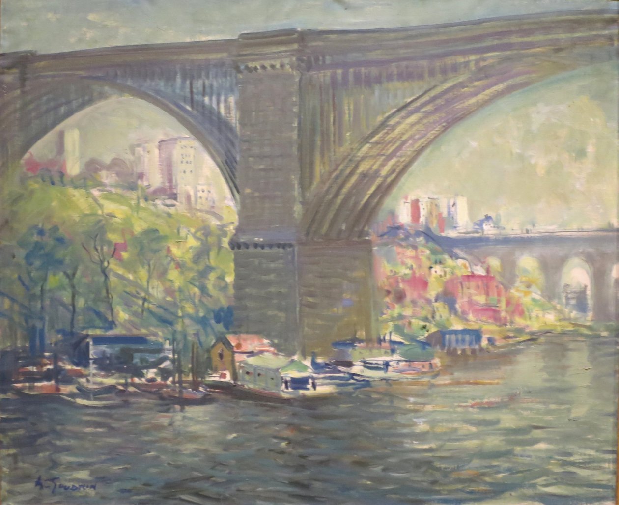 Hoge Brug door Arthur Clifton Goodwin
