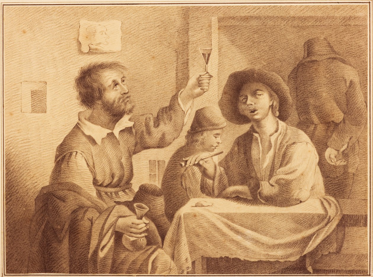 Een taveernescène door Arthur Devis