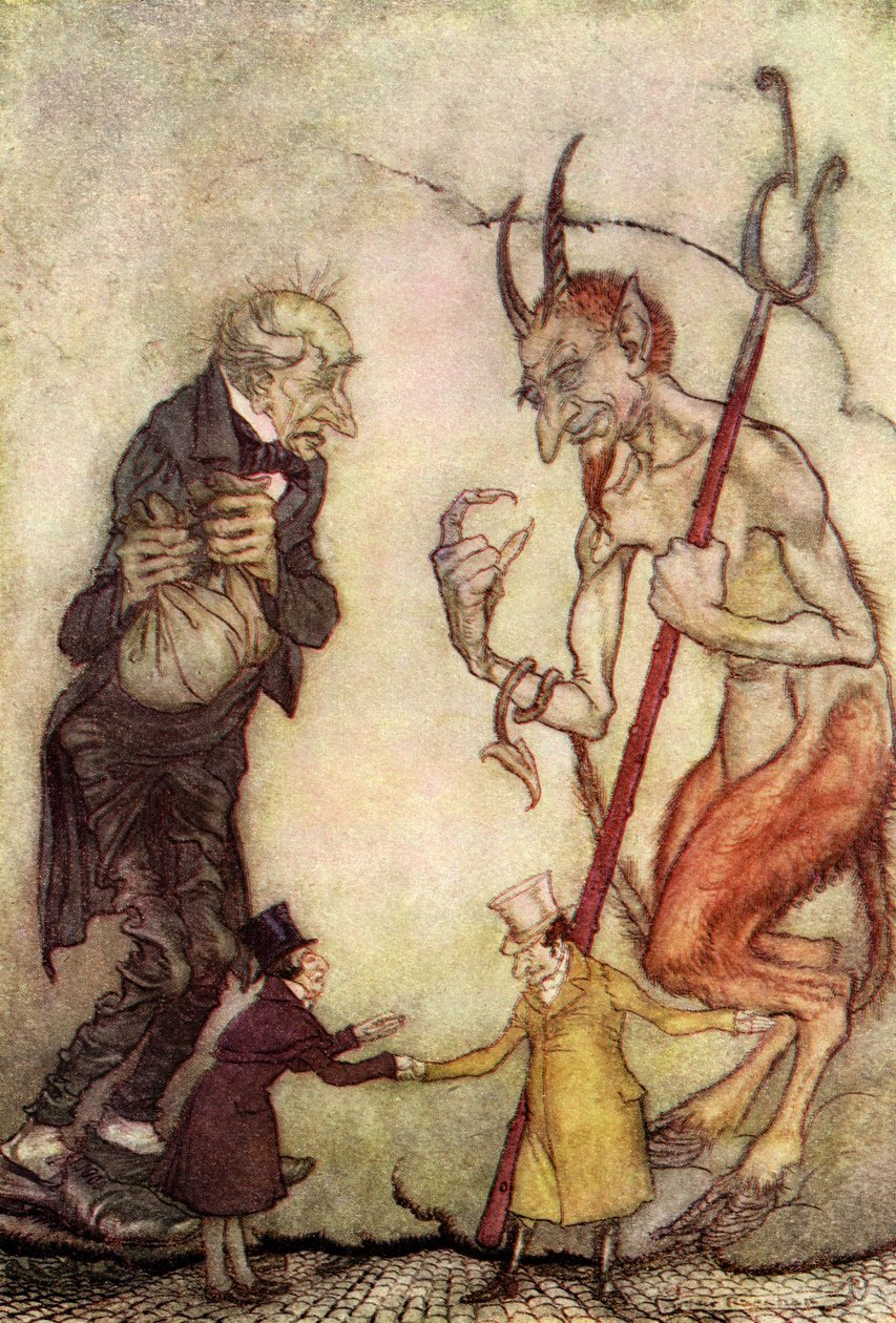 Een kerstlied van Charles Dickens door Arthur Rackham