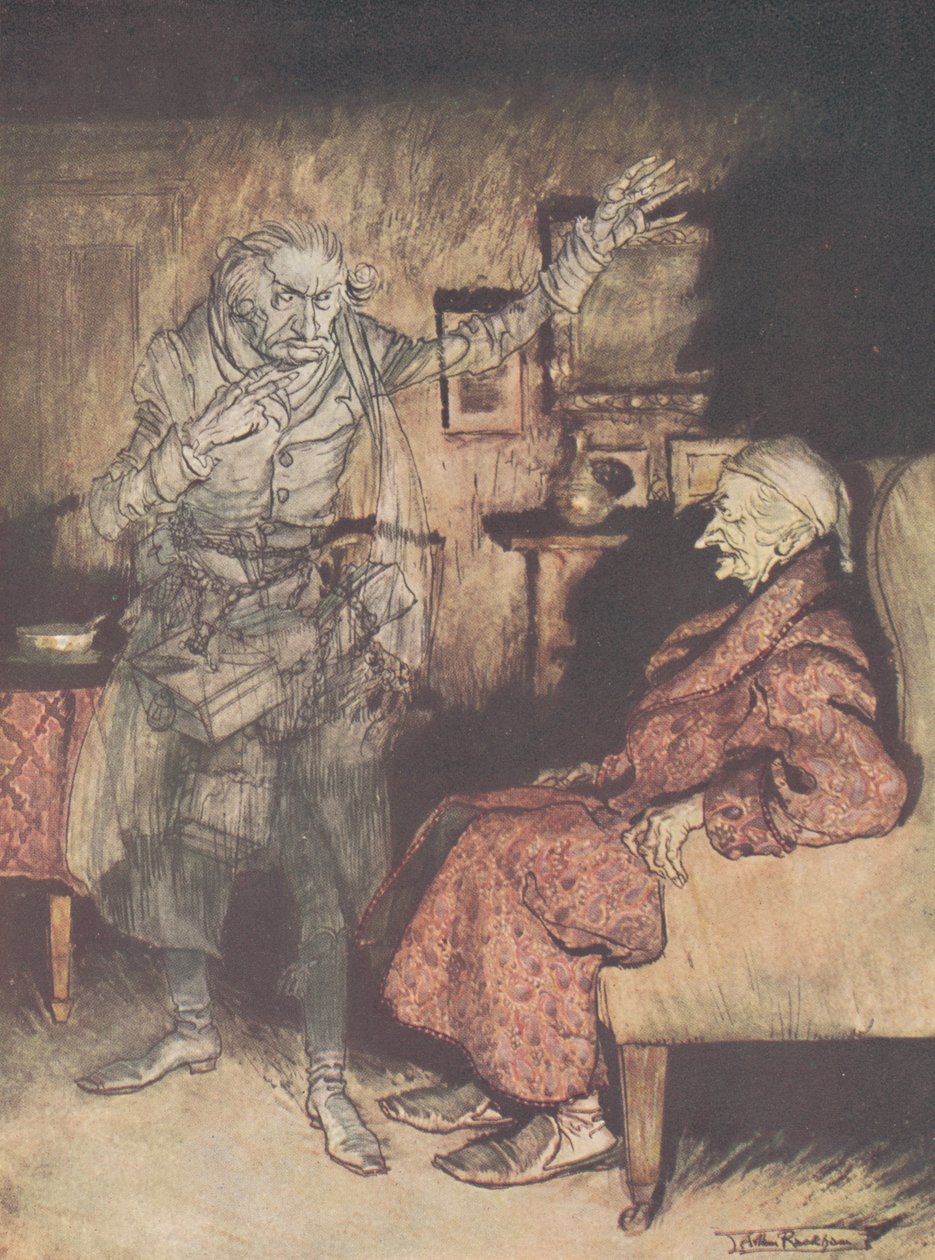 Frontispice - Een kerstlied, 1915 door Arthur Rackham