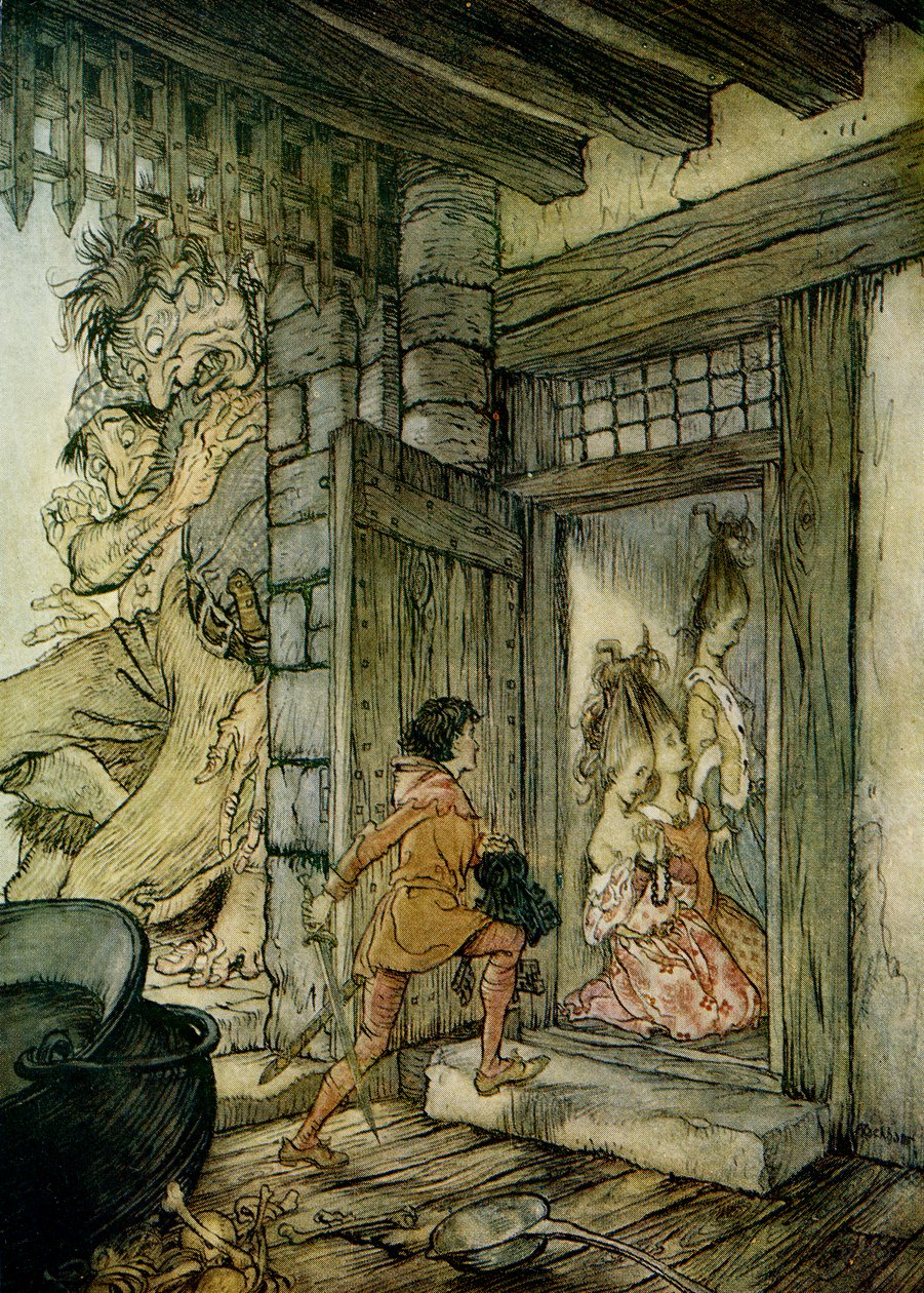 Jack de Reuzendoder door Arthur Rackham