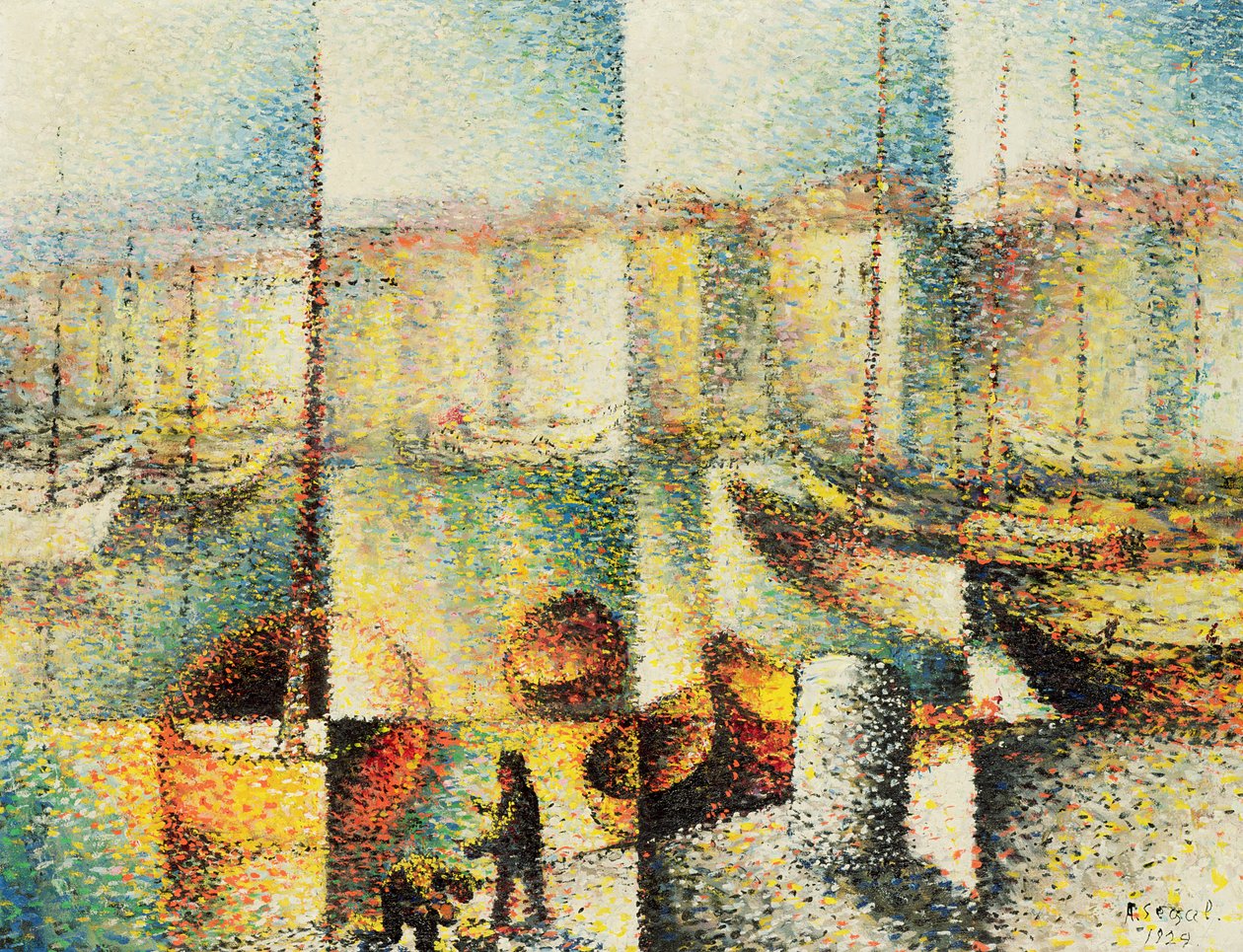 Marseille, 1929 door Arthur Segal