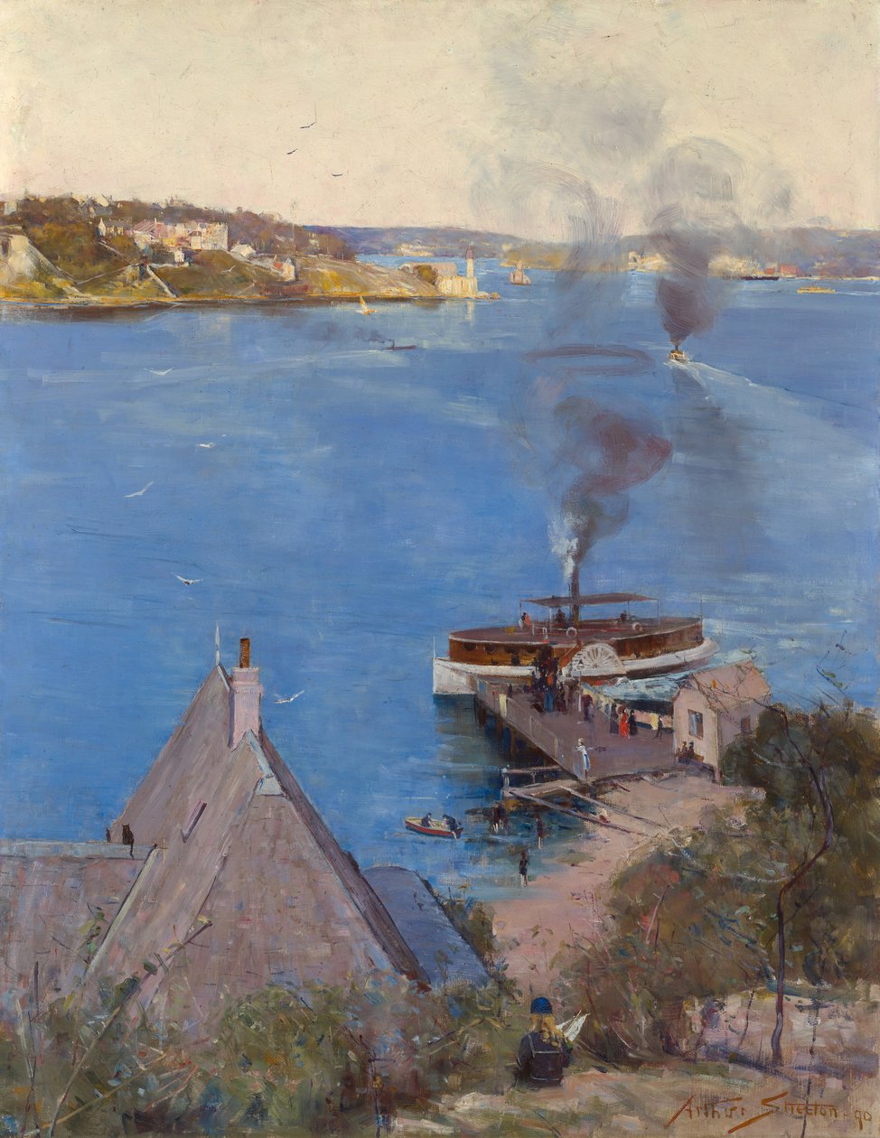 Vanaf McMahons Point door Arthur Streeton