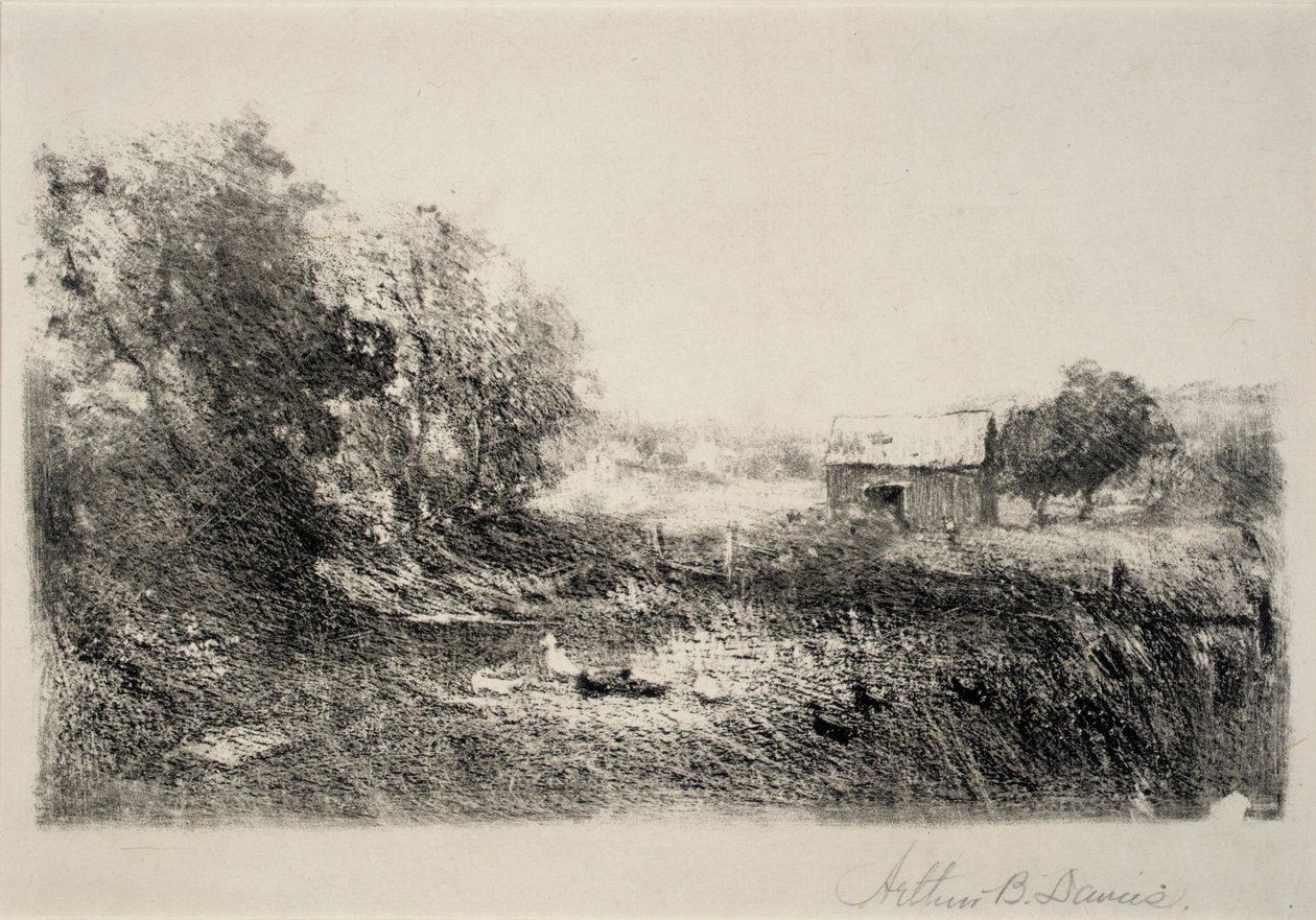 Eendenvijver door Arthur B. Davies