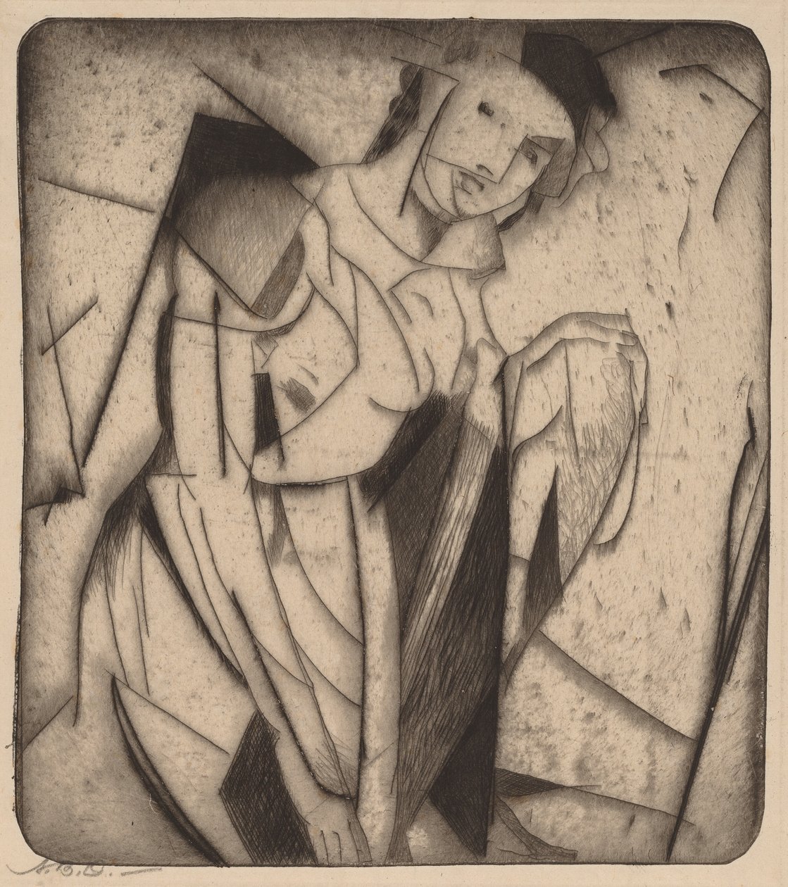 Figuur in Glas door Arthur B. Davies