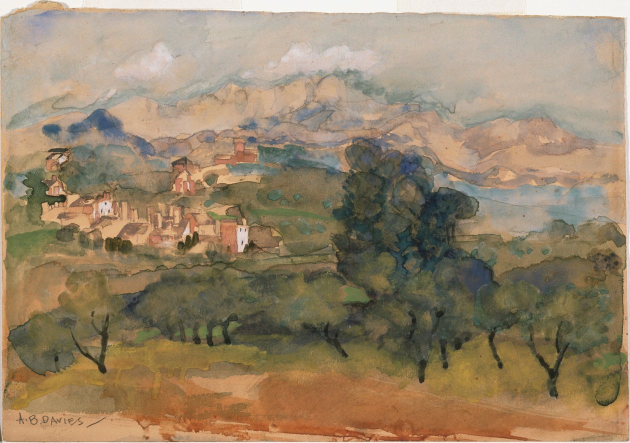 Olijfbomen door Arthur Bowen Davies