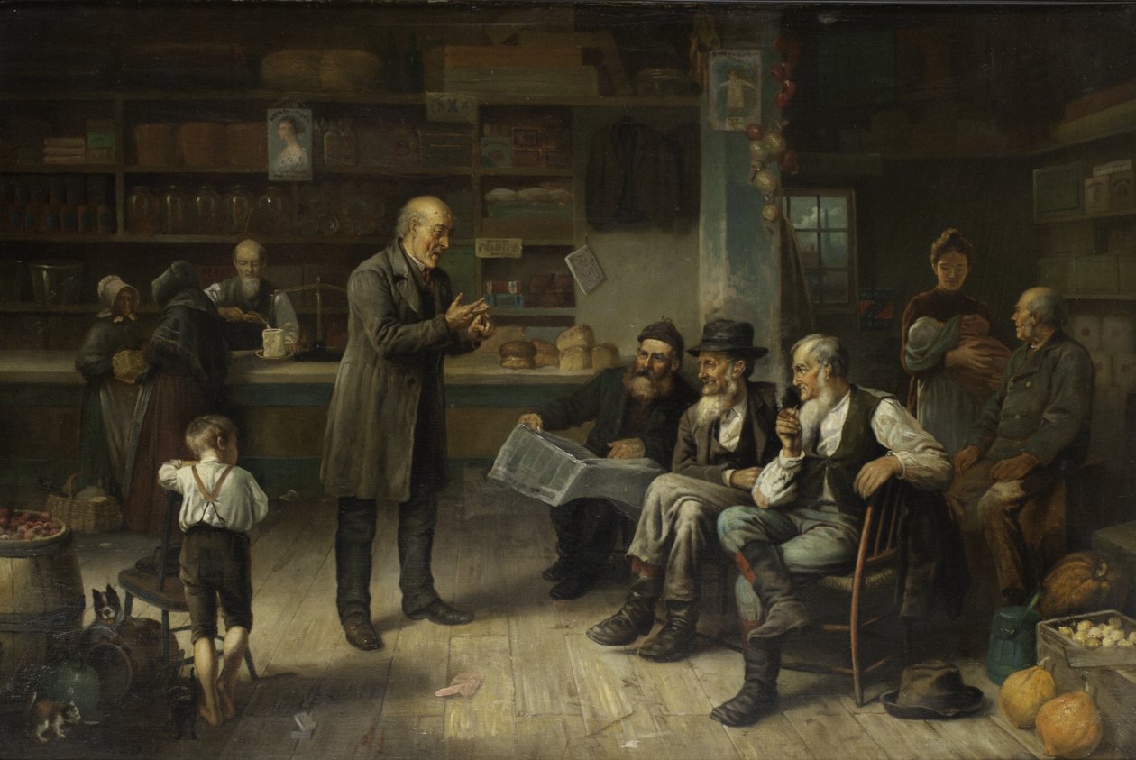 De Amerikaanse dorpswinkel, 1880-1920 door Arthur Burdett Frost