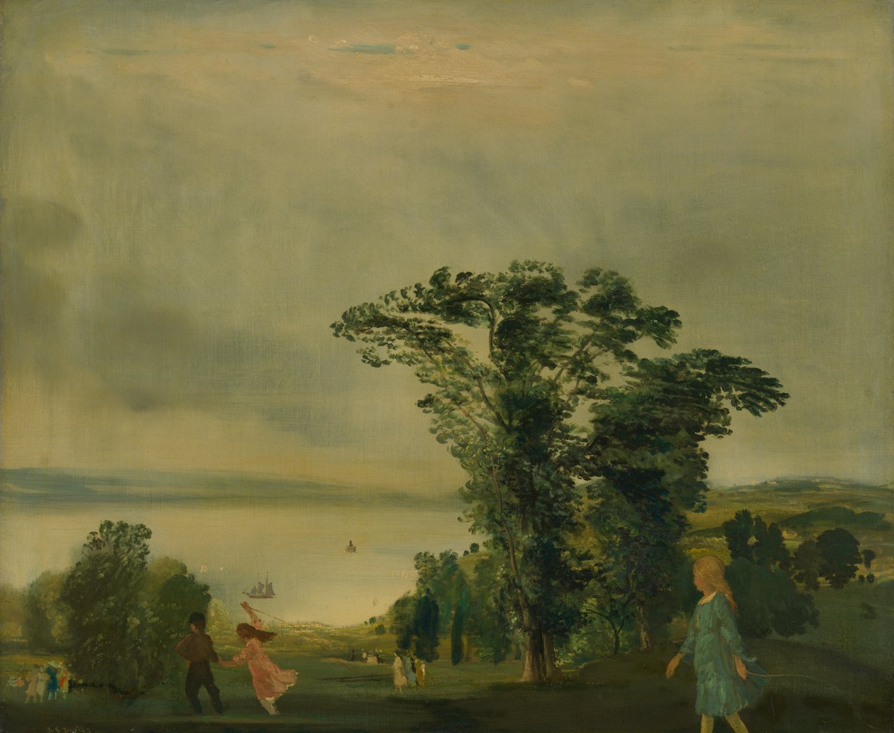 Onze rivier Hudson, 1903 door Arthur Davies
