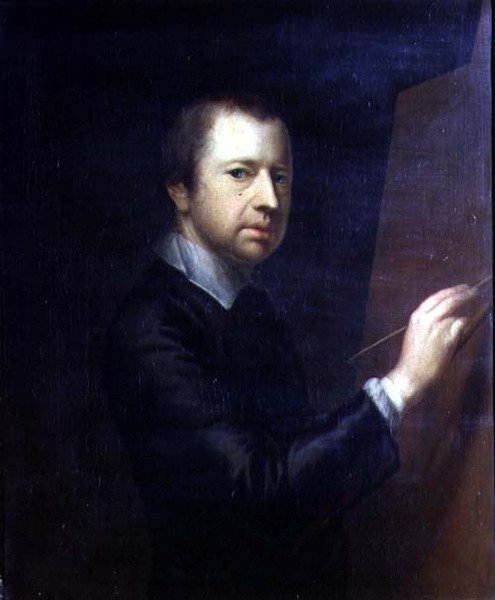 Zelfportret, ca. 1754 door Arthur Devis