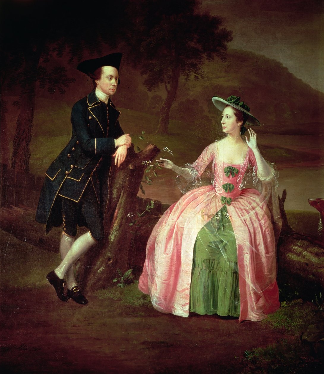 Sir George en Lady Strickland door Arthur Devis