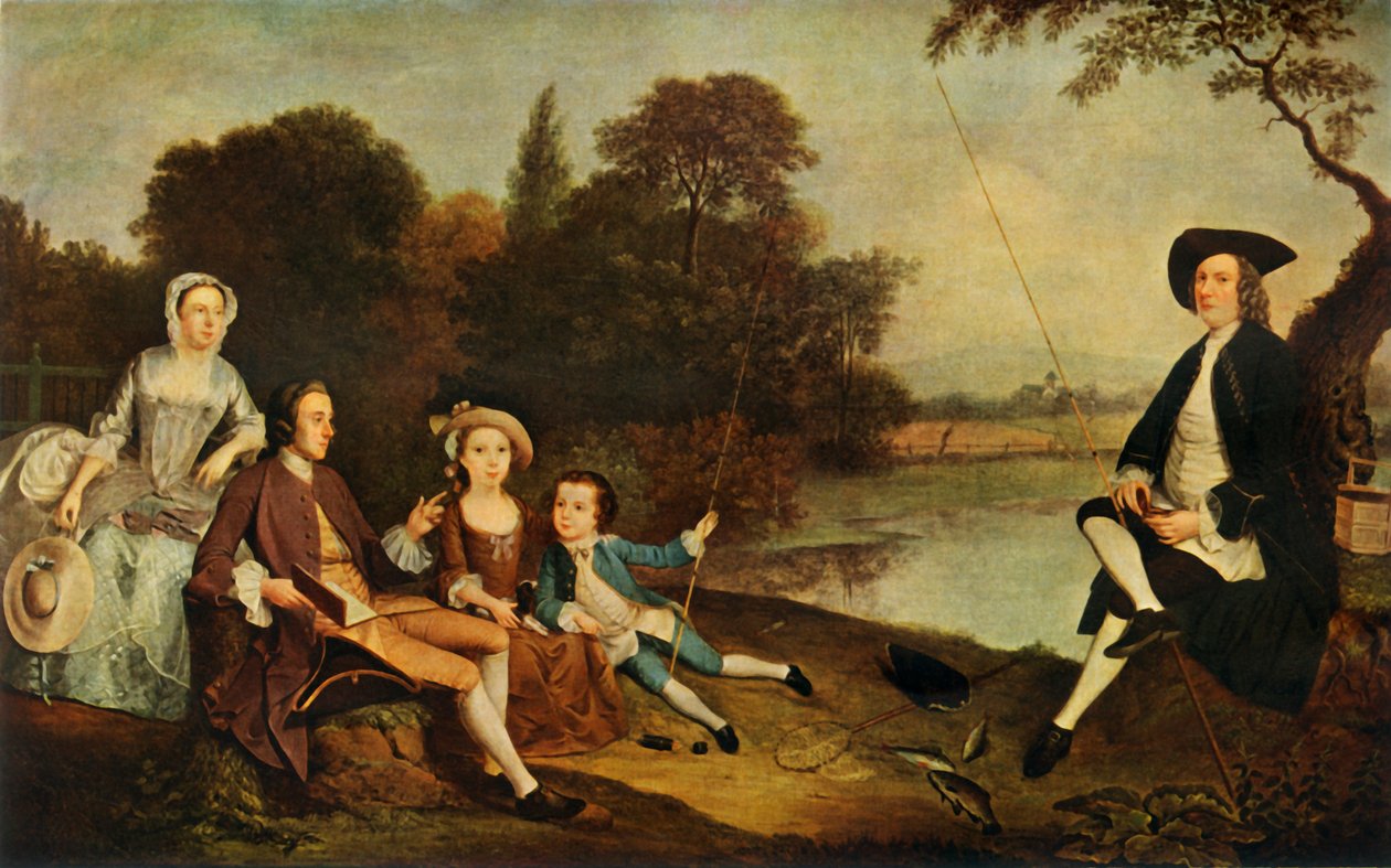De familie Swaine, 1749, 1934 door Arthur Devis
