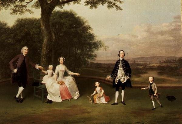 De Familie Till, ca. 1750-51 door Arthur Devis