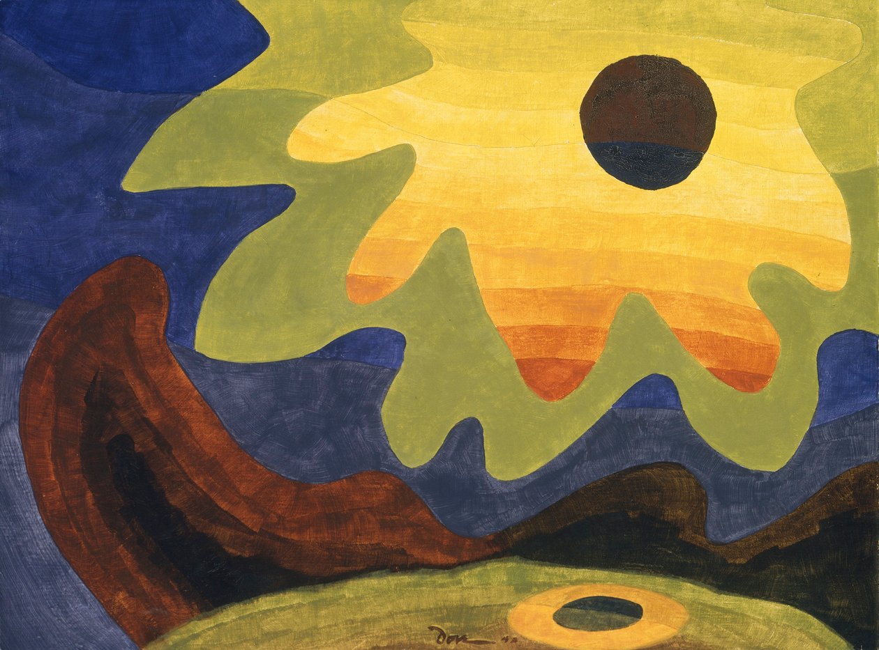 Zon door Arthur Dove