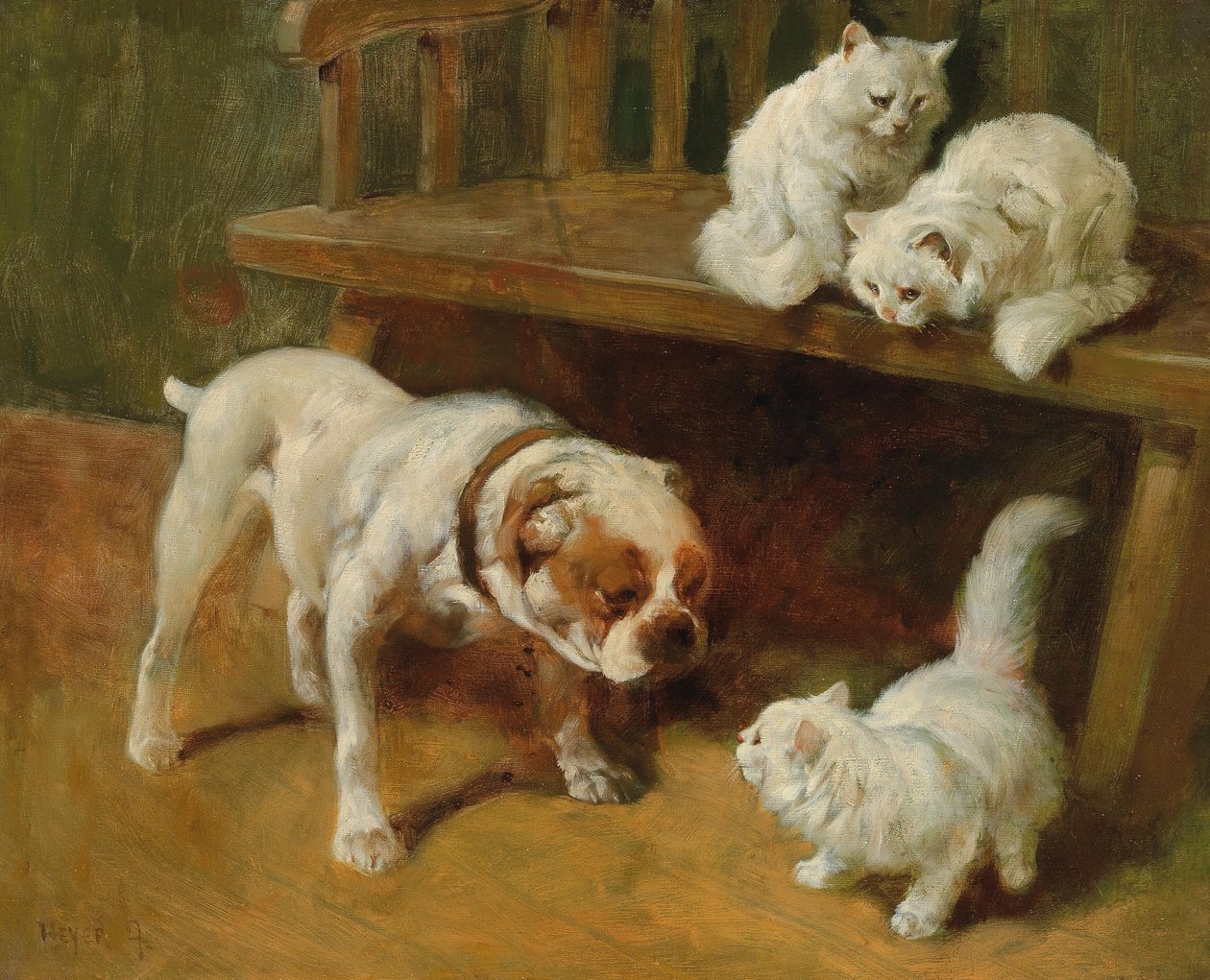 Honden en katten door Arthur Heyer