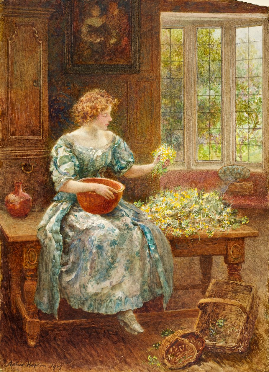 Sleutelbloemwijn, 1909 door Arthur Hopkins