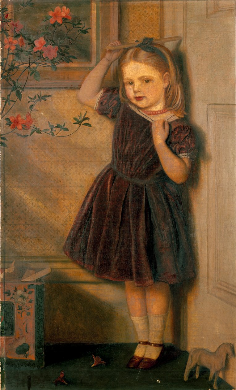 Cecily Ursula, drie jaar oud door Arthur Hughes