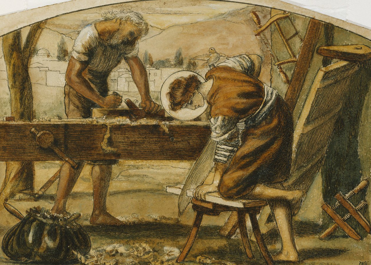De Timmerman door Arthur Hughes