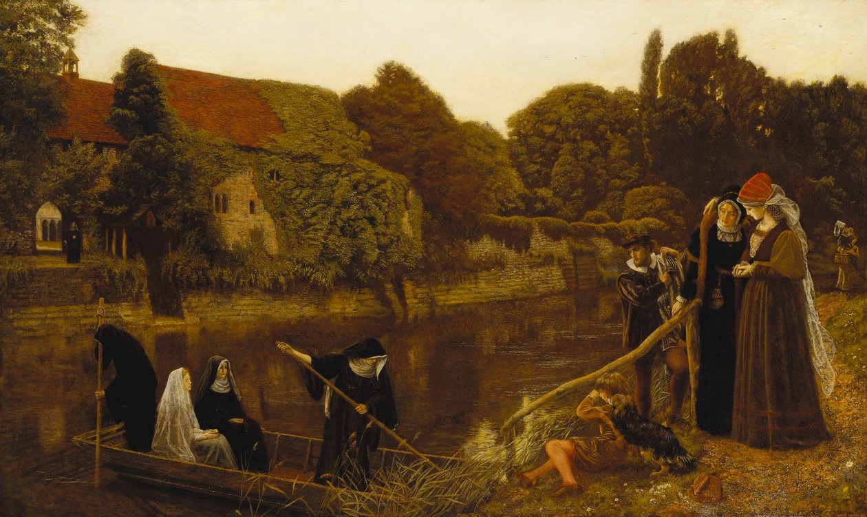 De kloosterboot door Arthur Hughes