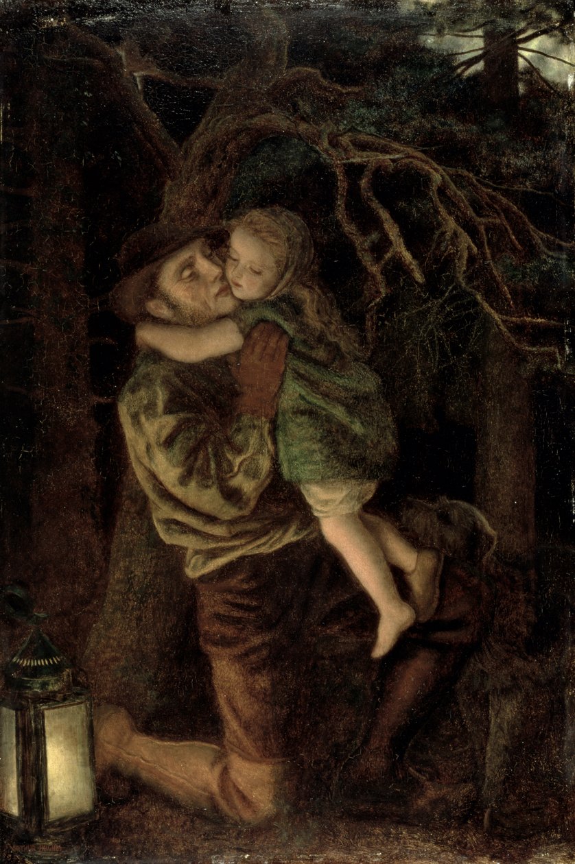 Het verloren kind, 1866 door Arthur Hughes