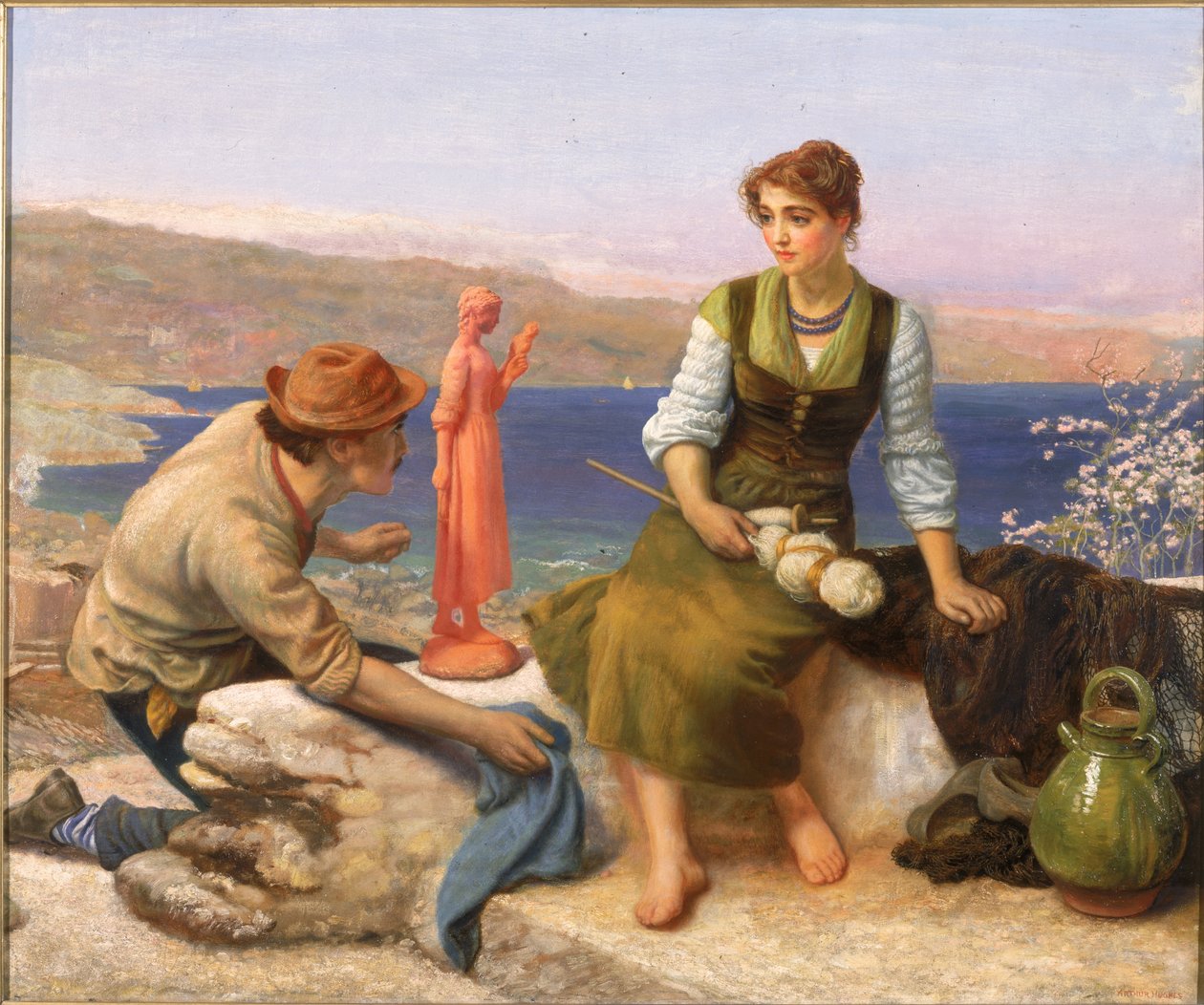 De pottenbakkersverkering, c.1886 door Arthur Hughes
