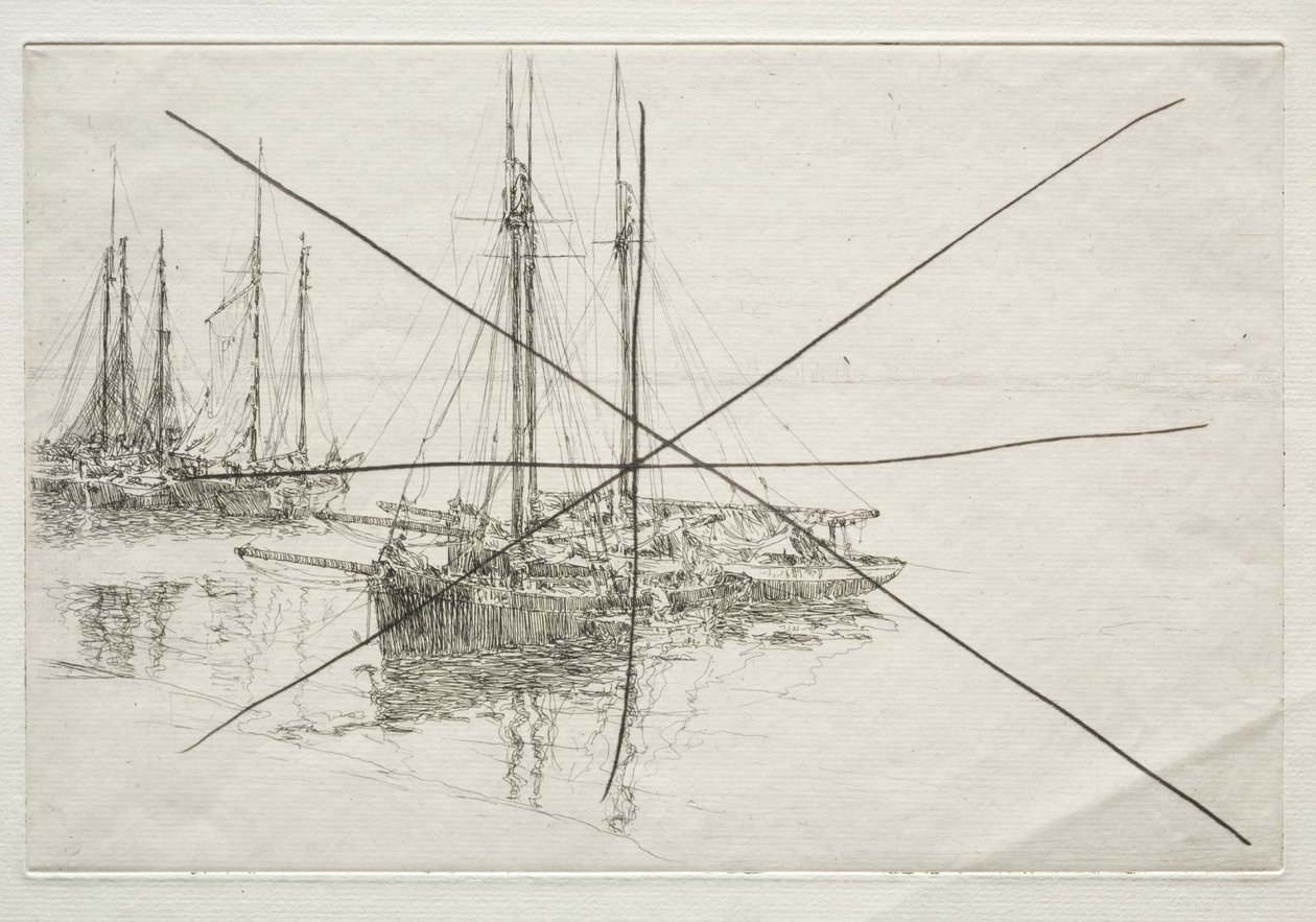 Oesterdammers door Arthur John Trevor Briscoe