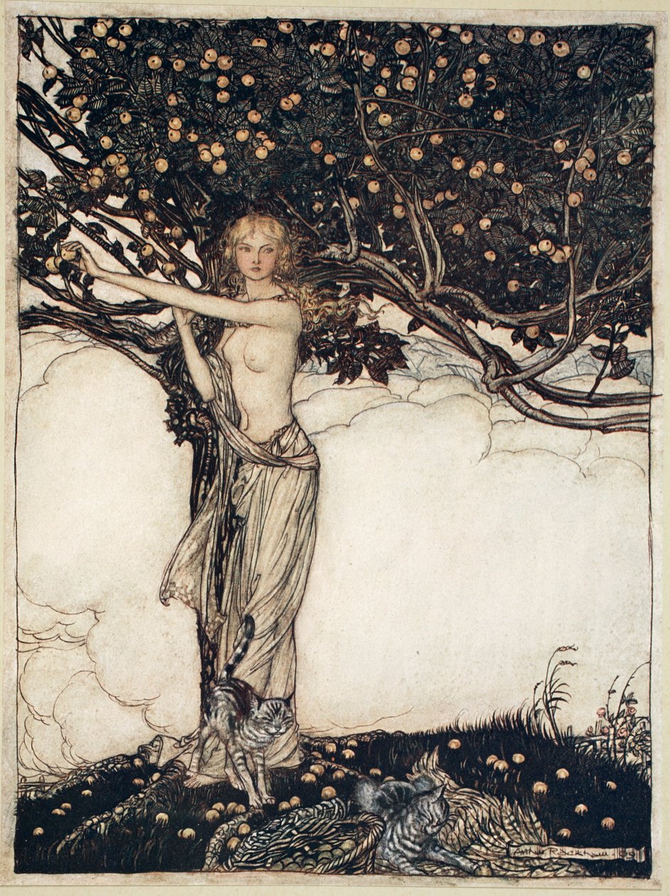 Freia, de schone, 1910 door Arthur Rackham