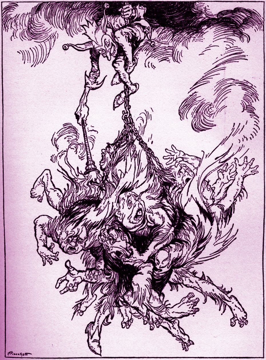 Hop-Frog door Edgar Allan Poe door Arthur Rackham