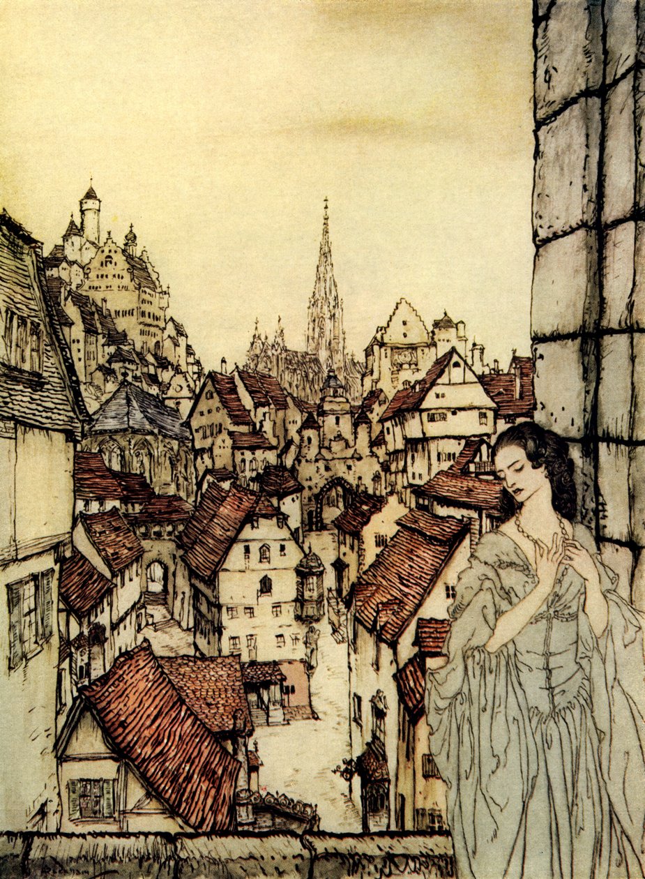 Ligeia door Arthur Rackham