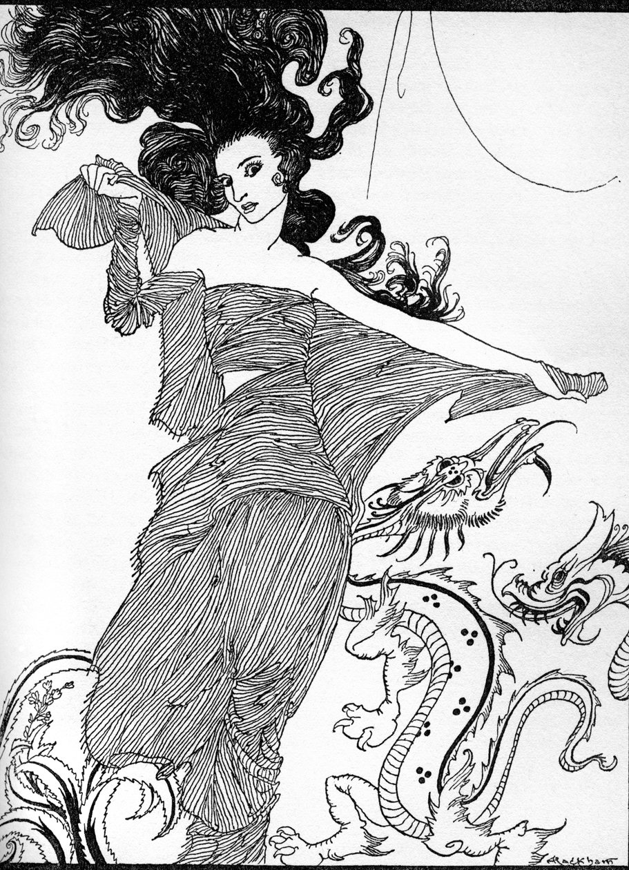 Ligeia door Arthur Rackham