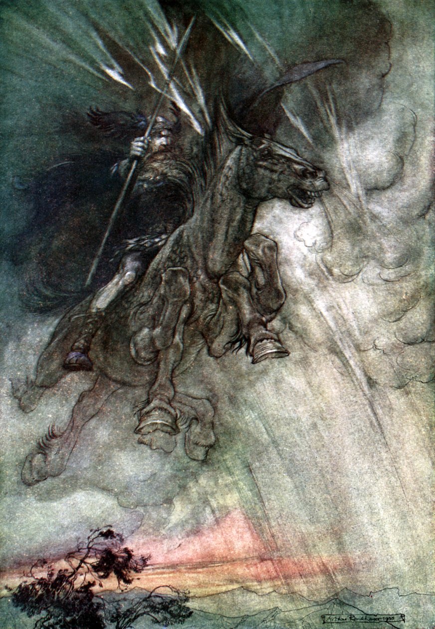 Het Rijngoud door Arthur Rackham