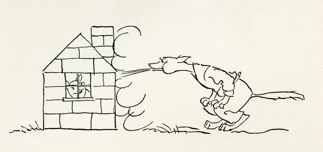 De drie kleine biggetjes door Arthur Rackham