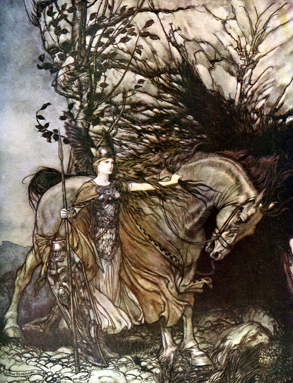 De Walkure door Arthur Rackham