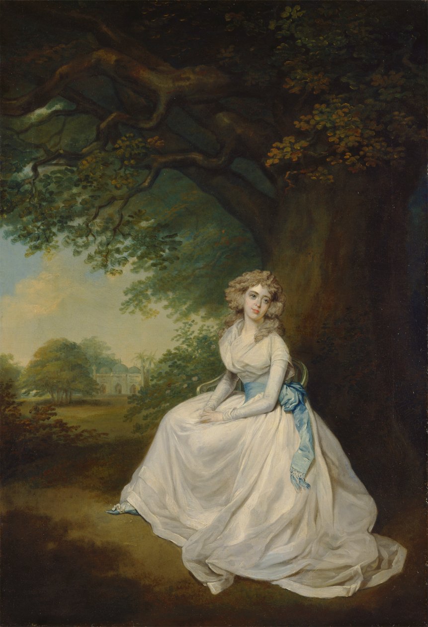 Frances, Lady Chambers (née Wilton) door Arthur William Devis