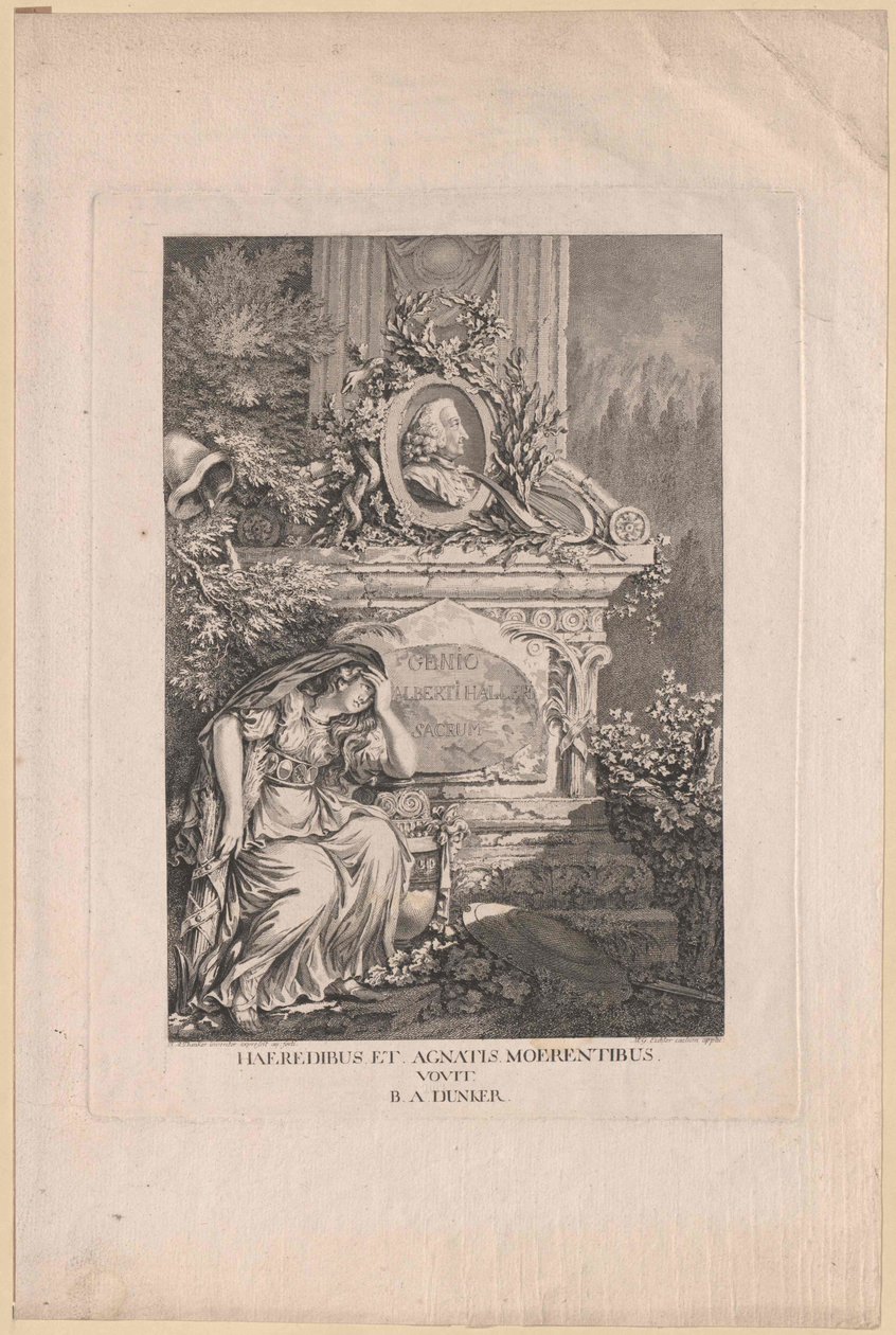 Albrecht von Haller door Artist Unknown