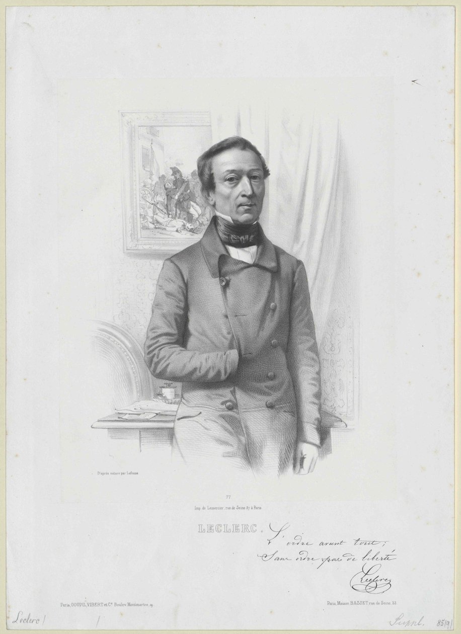Alexandre Maximin Leclerc door Artist Unknown