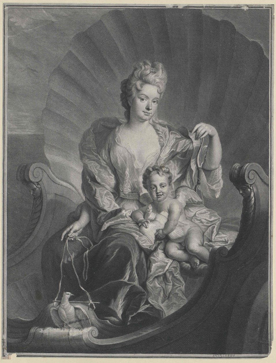 Anna Constance gravin Cosel door Artist Unknown