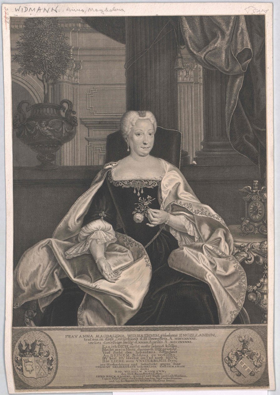 Anna Magdalena Engelland door Artist Unknown
