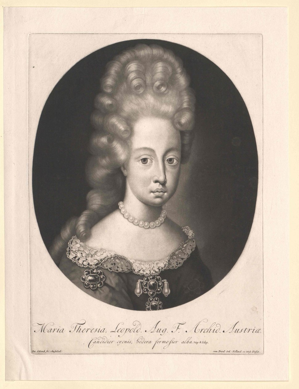 Aartshertogin van Oostenrijk Therese door Artist Unknown