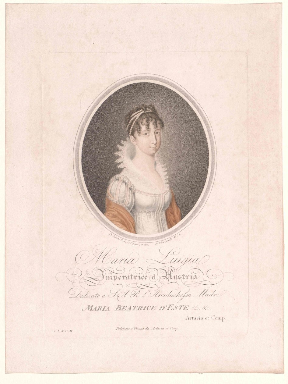 Aartshertogin van Oostenrijk-Modena Maria Luisa door Artist Unknown