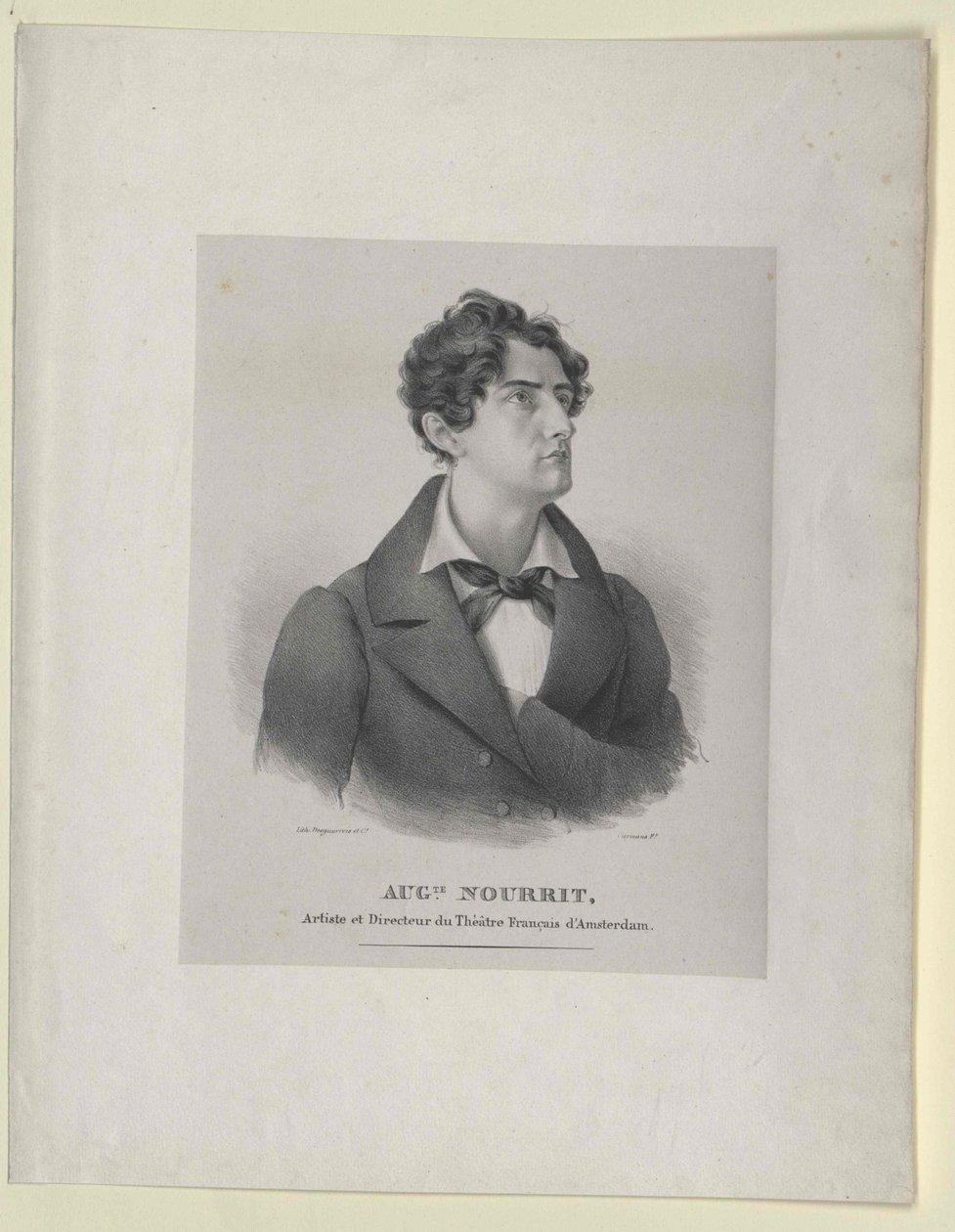 Auguste Nourrit (afdruk) door Artist Unknown