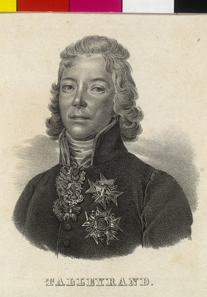 Charles Maurits hertog Talleyrand-Perigord door Artist Unknown