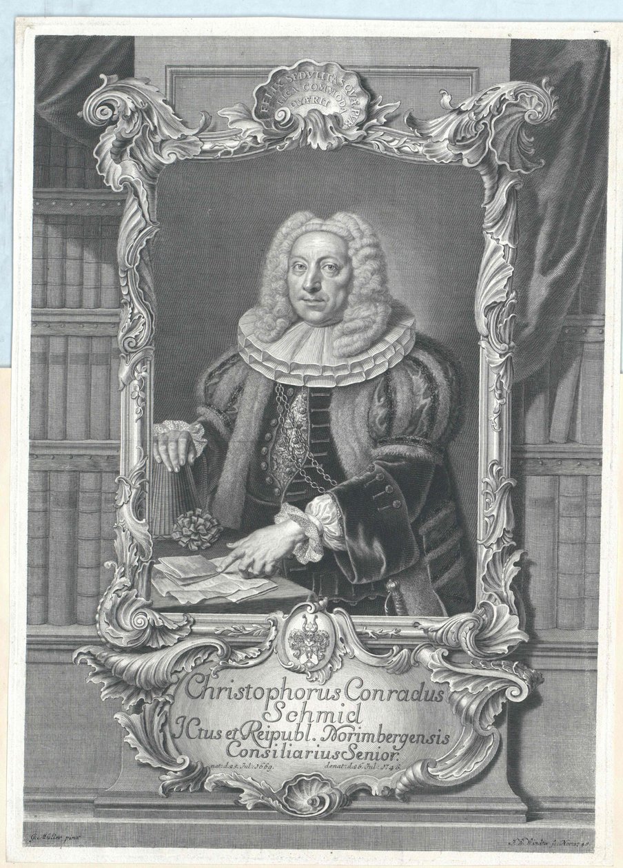 Christoph Conrad Schmid door Artist Unknown