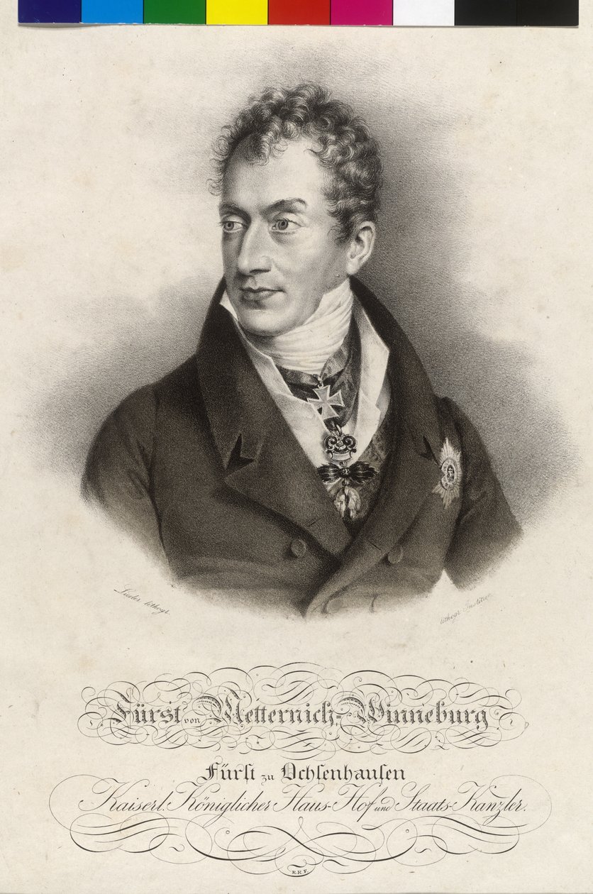 Clement Wenzel Lothar Graaf van Metternich-Winneburg door Artist Unknown